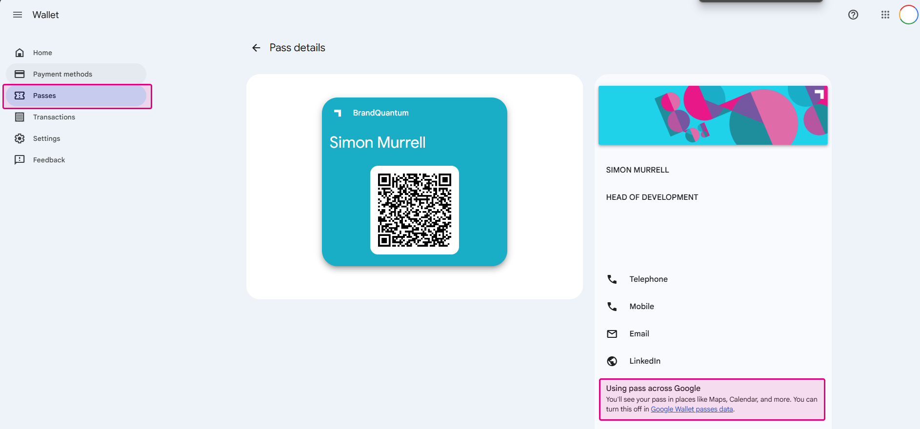 Add, view, and manage passes in your Google Wallet