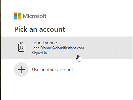 Microsoft authentication
