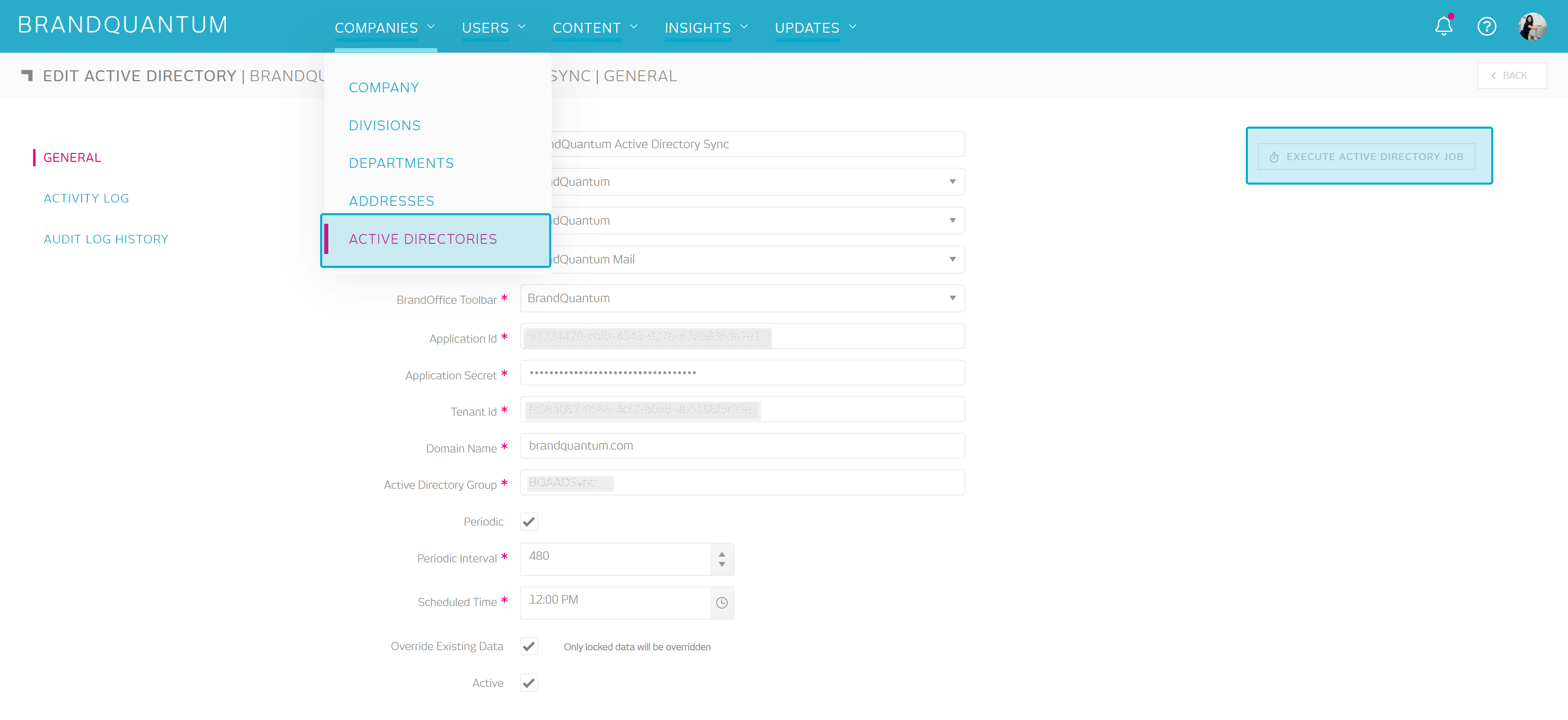 Execute Active Directory Job