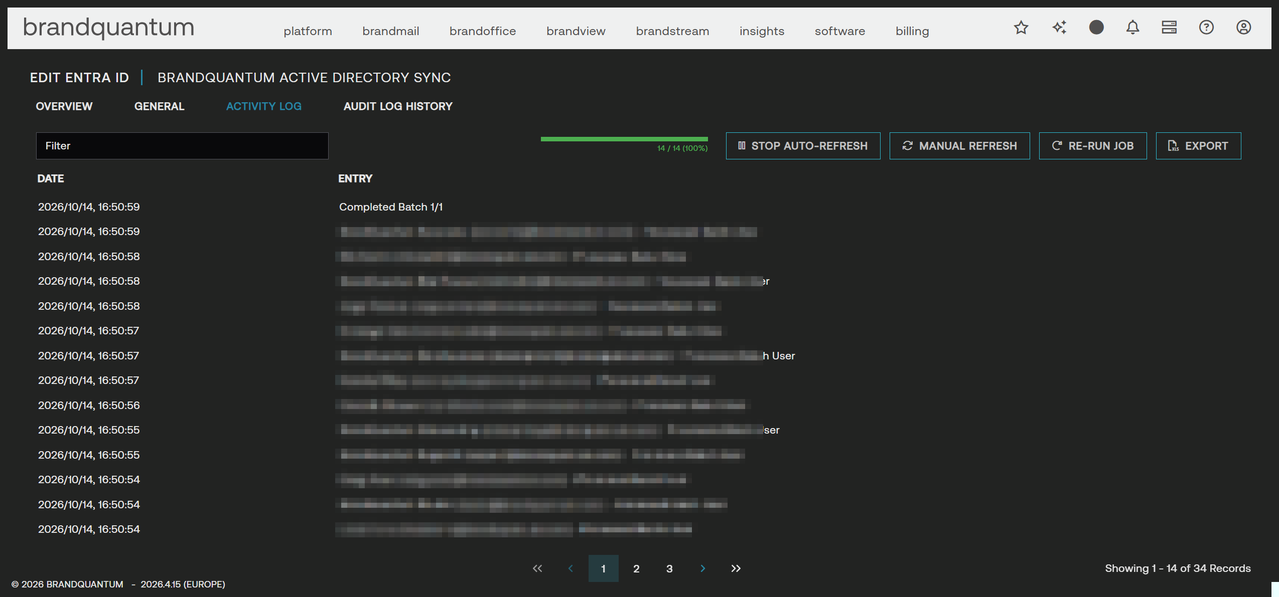 Entra ID Activity Log